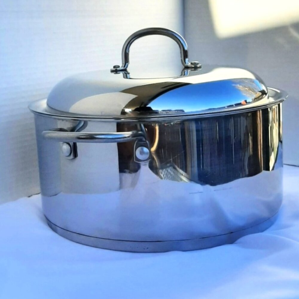 Wear Ever 5 Quart Stainless Steel Stock Pot Heavy Bottom Dutch Oven